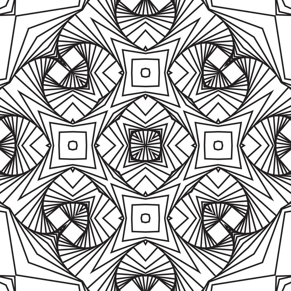 3D dimensional lined cubes in seamless pattern, Abstract dynamical crumpled texture. 3D pattern. The illusion of movement pattern. vector