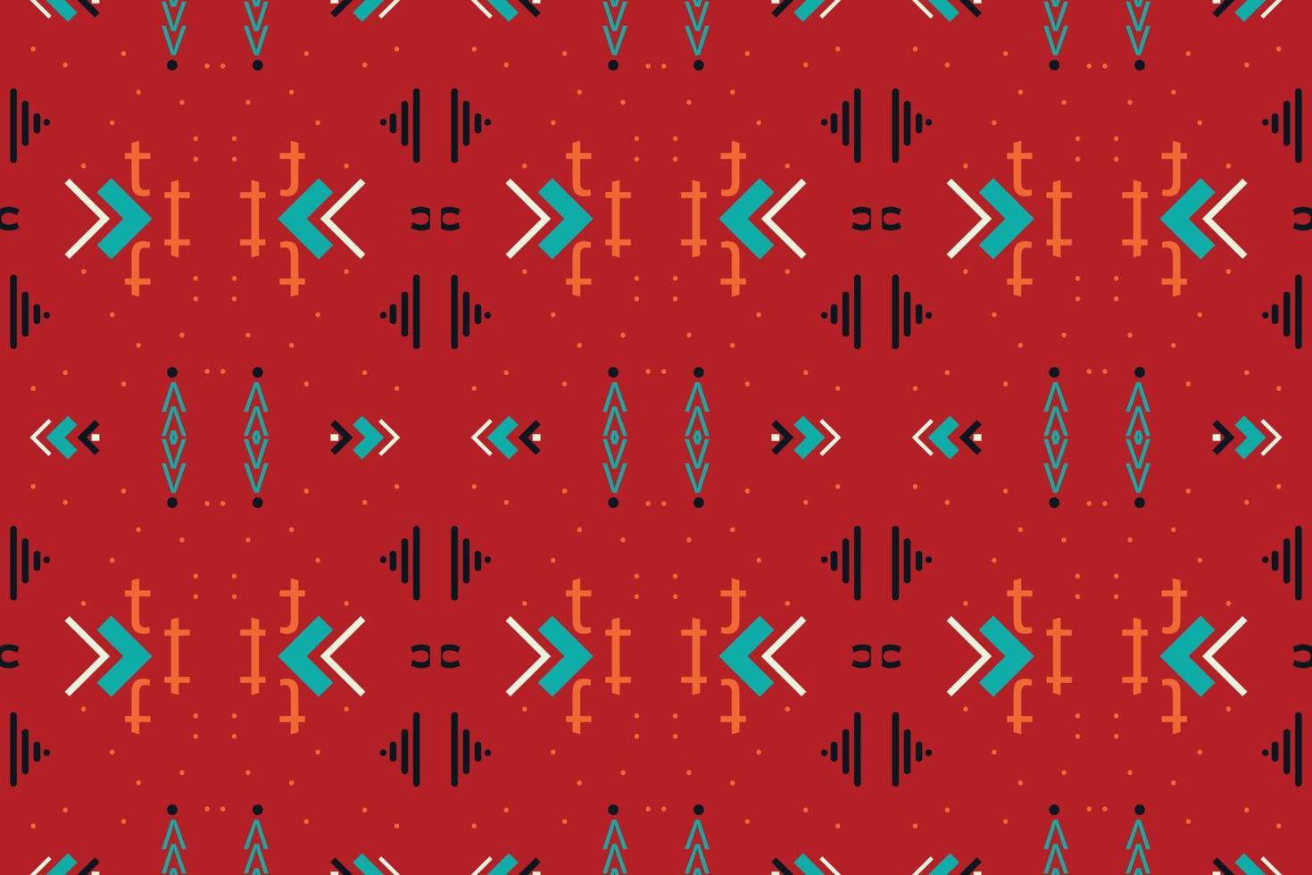 Ethnic Aztec Ikat Seamless Pattern Textile Filipino ikat seamless pattern digital vector design for Print saree Kurti Borneo Fabric Aztec brush symbols swatches party wear