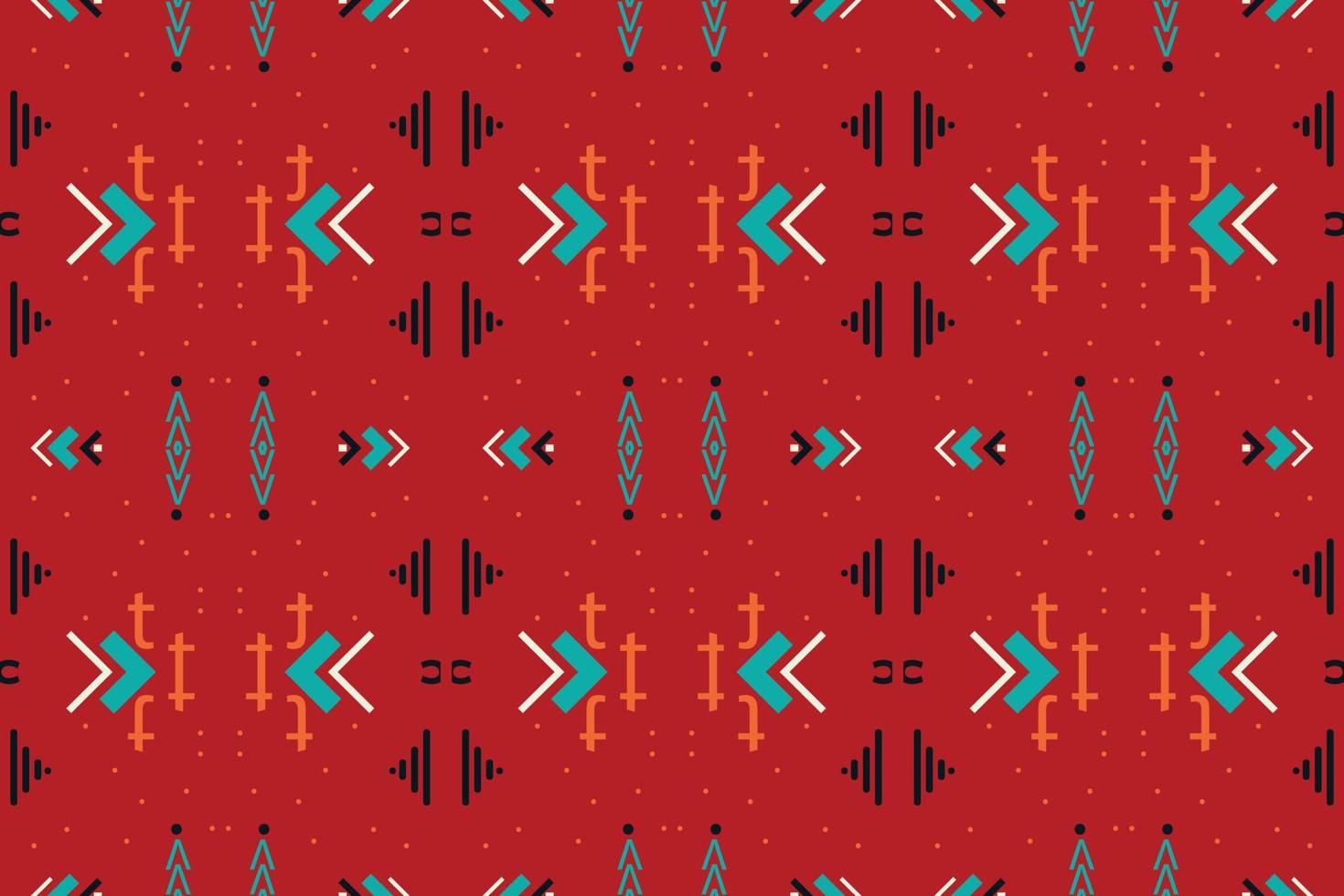 Ethnic Aztec Ikat Seamless Pattern Textile Filipino ikat seamless pattern digital vector design for Print saree Kurti Borneo Fabric Aztec brush symbols swatches party wear