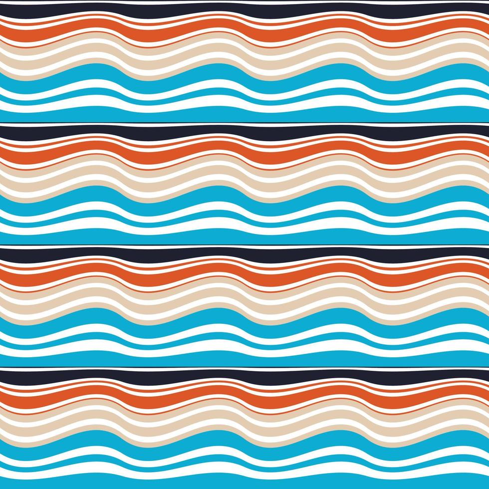 fondo geométrico de patrón de chevron en zigzag de tela para papel tapiz, papel de regalo, estampado de tela, muebles. estampado en zig-zag. adorno pintado inusual de pinceladas. vector