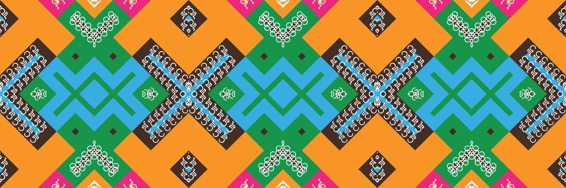 Tribal ethnic pattern. traditional patterned wallpaper It is a pattern created by combining geometric shapes. Design for print. Using in the fashion industry. vector