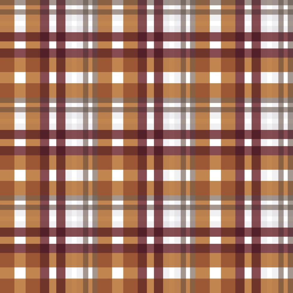 La textura sin costuras del patrón de tartán es una tela estampada que consta de bandas entrecruzadas, horizontales y verticales en varios colores. los tartanes se consideran un icono cultural de Escocia. vector