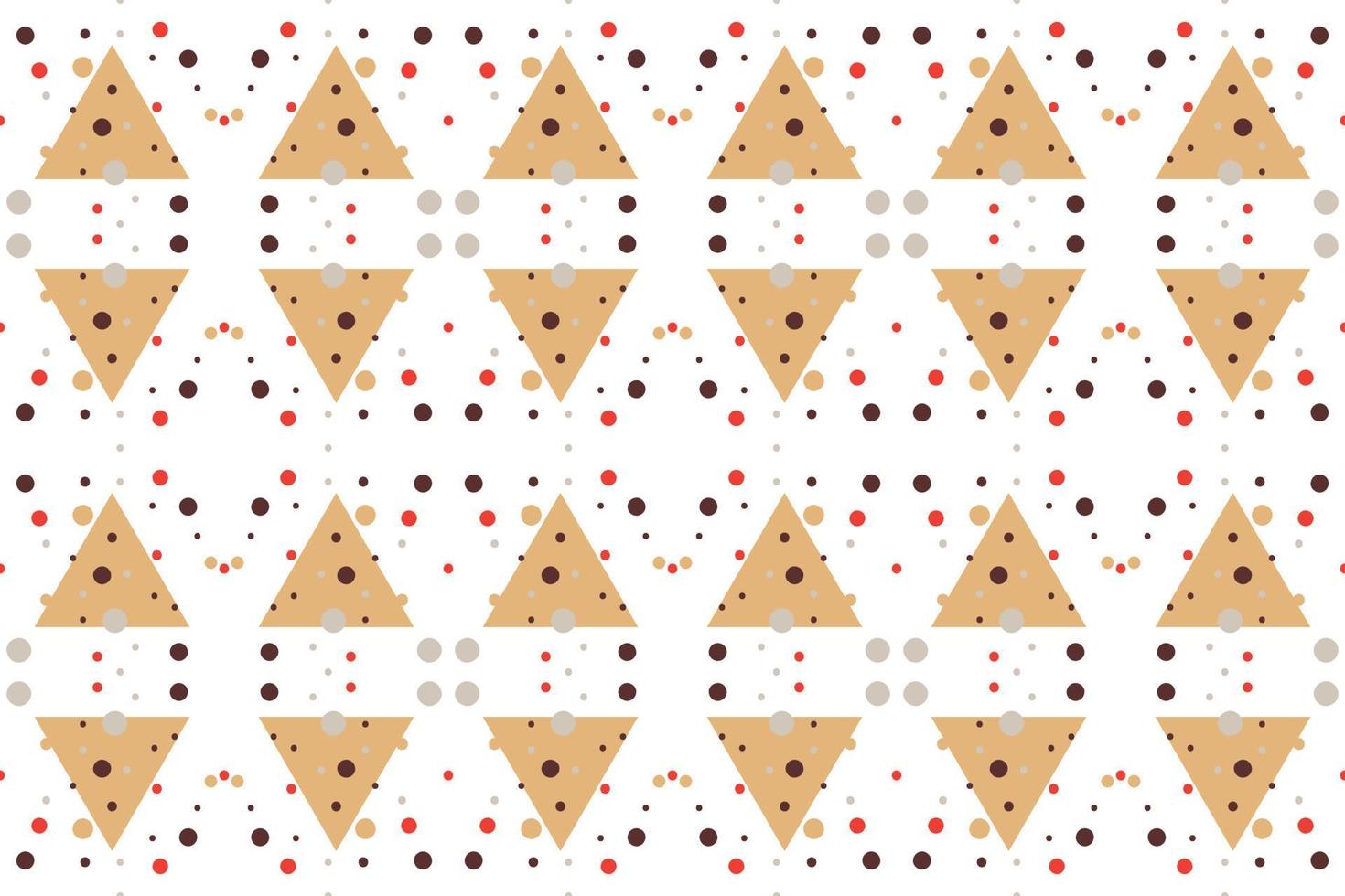 formas geométricas de moda patrón sin fisuras consiste en un poliedro como un triángulo cuadrado circular utilizado en la industria textil, patrón de tela, papel, papel pintado, portada de libro vector