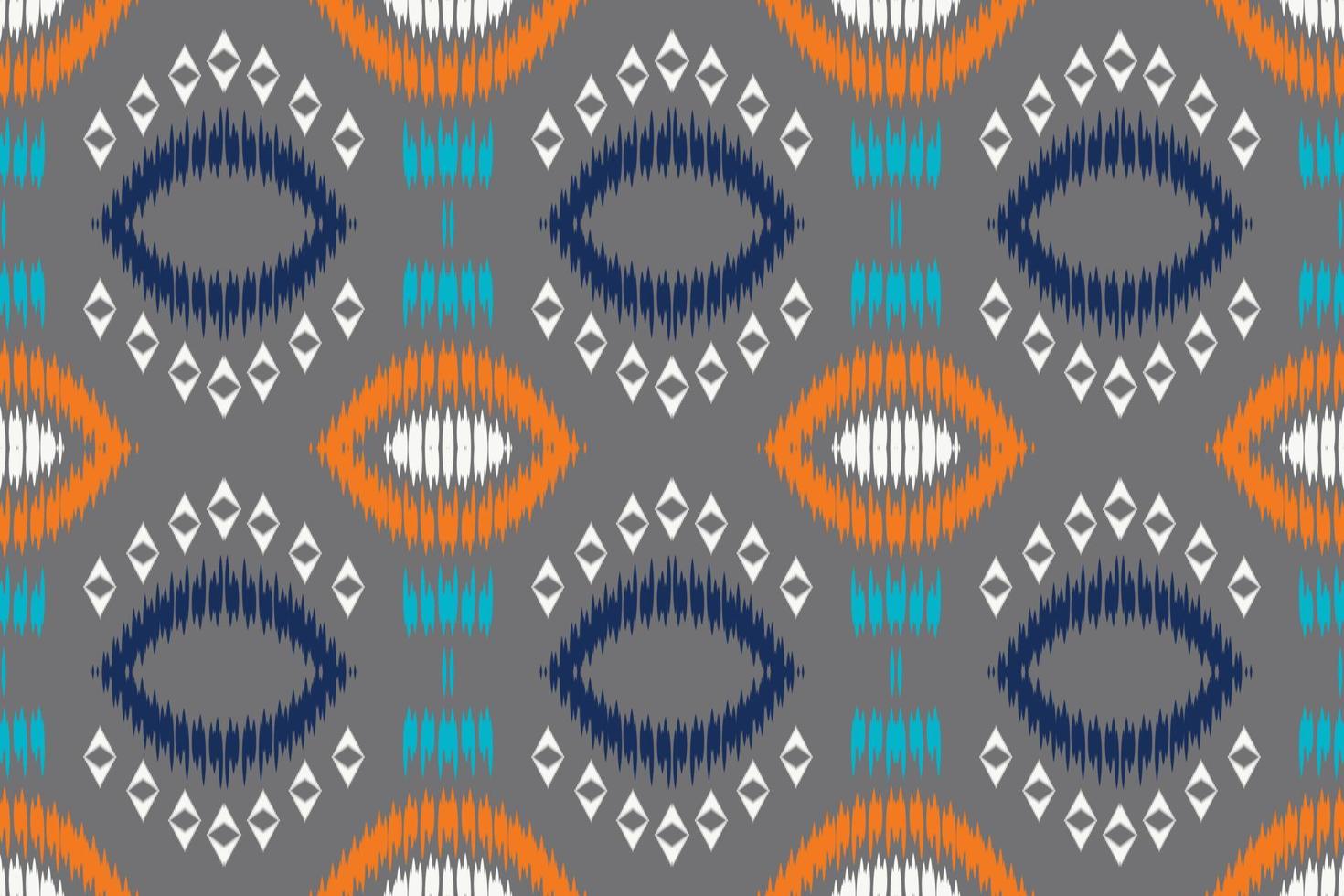 étnico ikat triángulo batik textil de patrones sin fisuras diseño de vector digital para imprimir saree kurti borde de tela símbolos de pincel diseñador de muestras