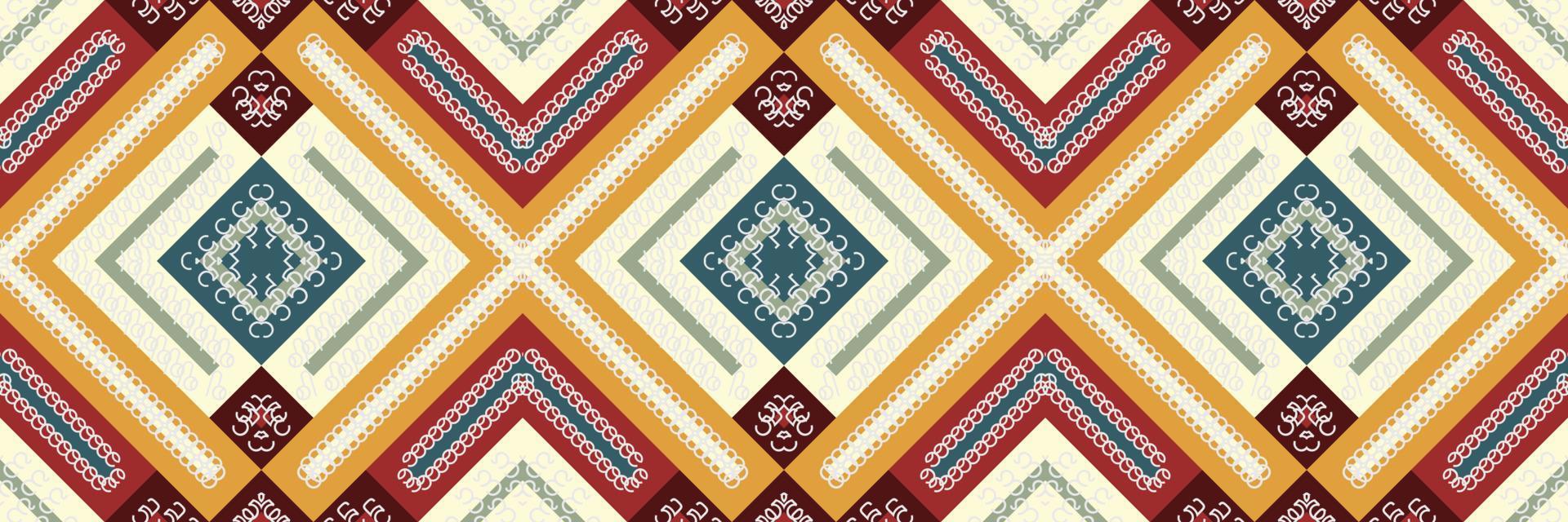 Ethnic pattern of the Philippines. traditional pattern design It is a pattern created by combining geometric shapes. Design for print. Using in the fashion industry. vector