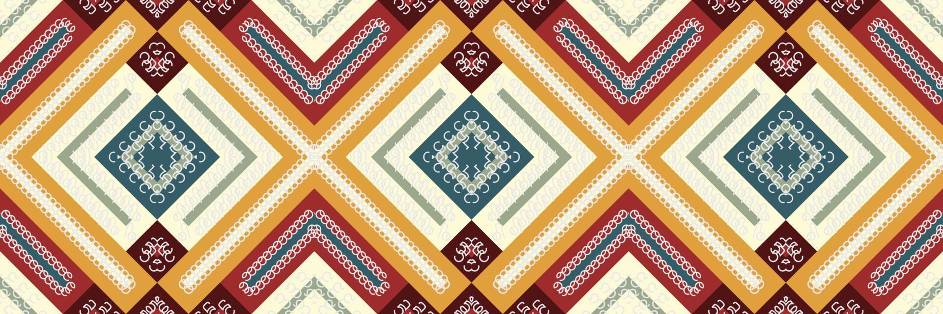 Ethnic pattern of the Philippines. traditional pattern design It is a pattern created by combining geometric shapes. Design for print. Using in the fashion industry. vector