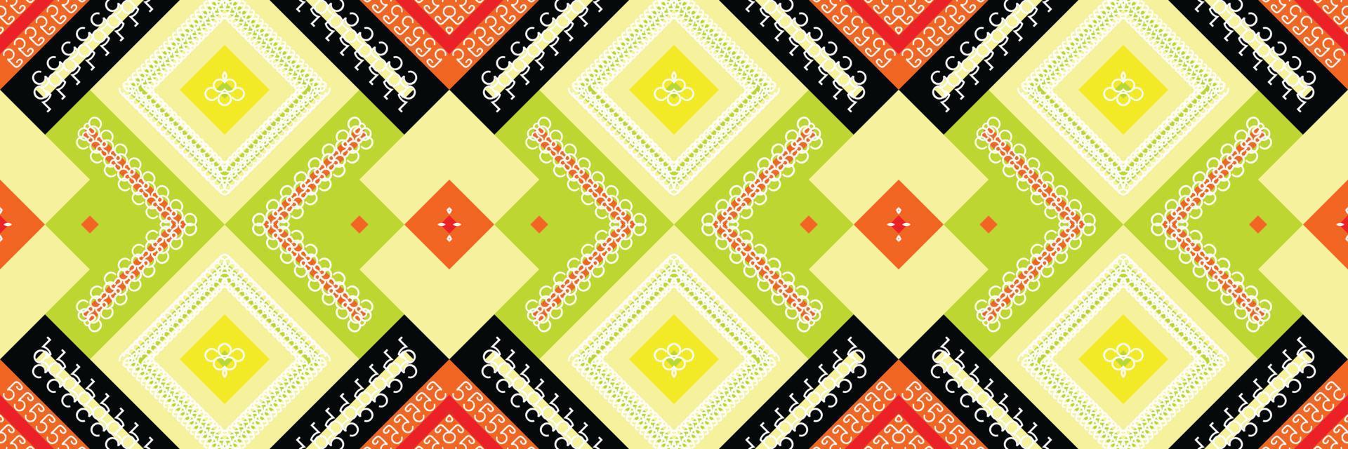 patrón étnico tribal. patrón tradicional arte africano es un patrón creado mediante la combinación de formas geométricas. diseño para imprimir. utilizando en la industria de la moda. vector