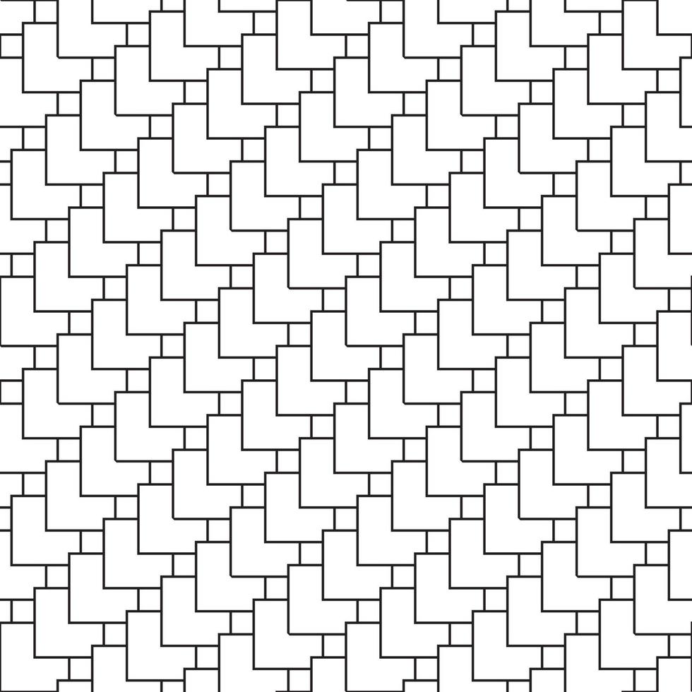 Seamless Herringbone Pattern in Black and white concept vector
