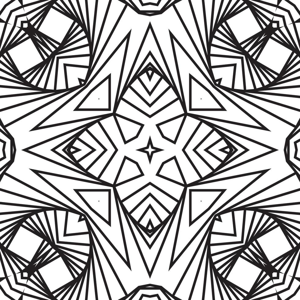 Geometric 3D monochrome Abstract pattern for Fabric and textile, Abstract dynamical crumpled texture. 3D pattern. The illusion of movement pattern. vector