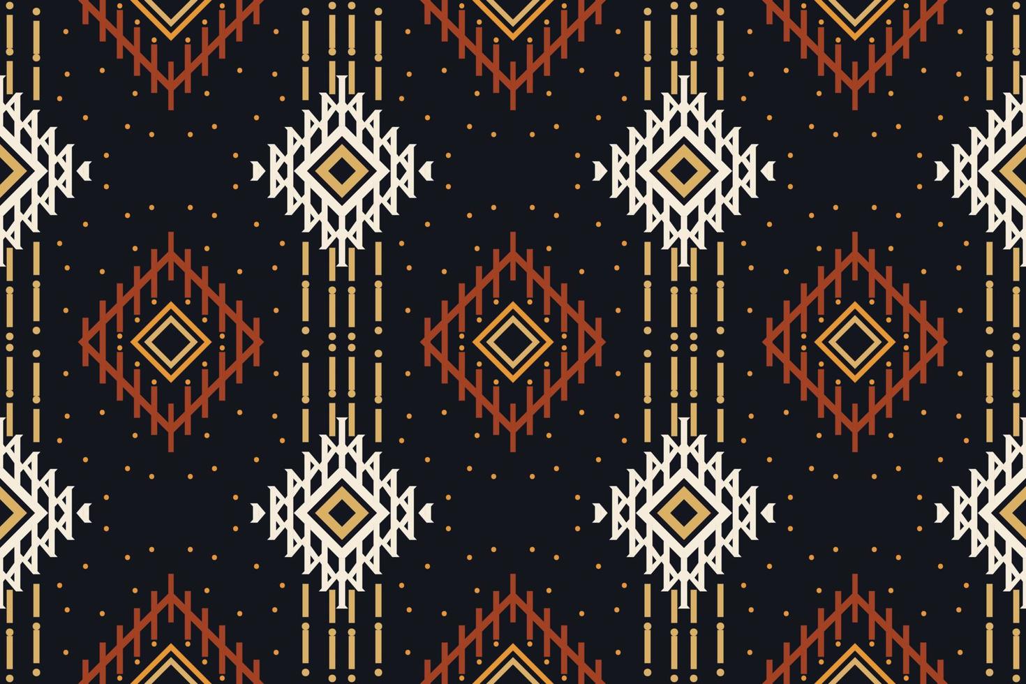 Ikat Seamless Pattern  ikat triangle batik textile seamless pattern digital vector design for Print saree Kurti Borneo Fabric border brush symbols swatches party wear