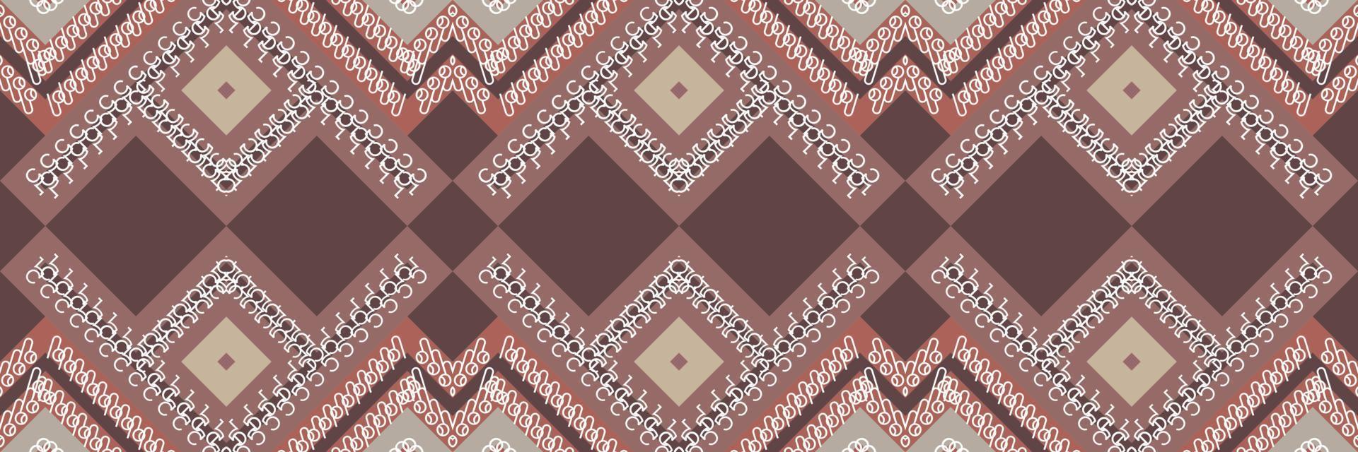 Ethnic Aztec Ikat Seamless Pattern Textile Motif ikat seamless pattern digital vector design for Print saree Kurti Borneo Fabric Aztec brush symbols swatches party wear