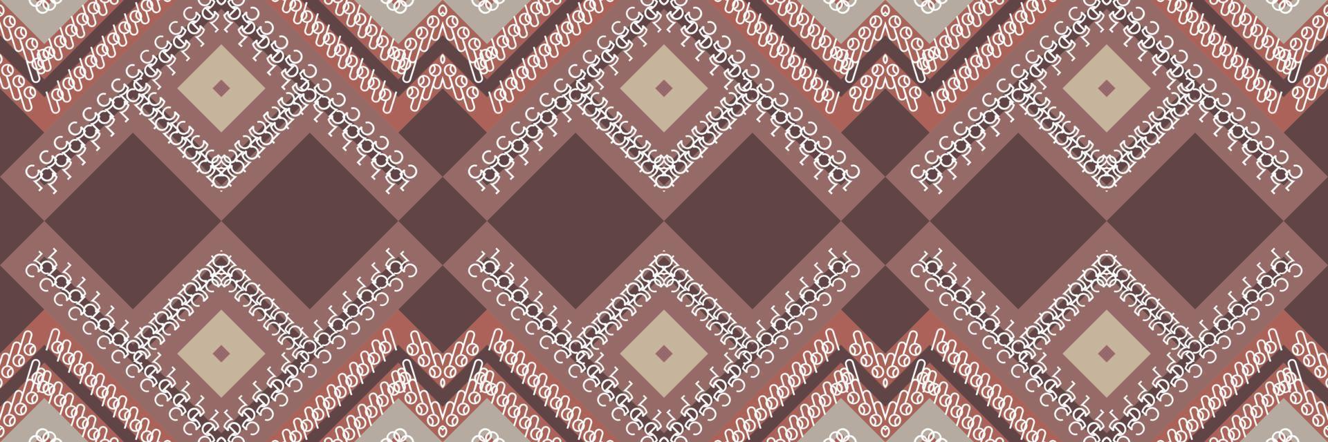 étnico azteca ikat patrón sin costuras motivo textil ikat patrón sin costuras diseño de vector digital para imprimir saree kurti tela de borneo símbolos de pincel azteca muestras ropa de fiesta