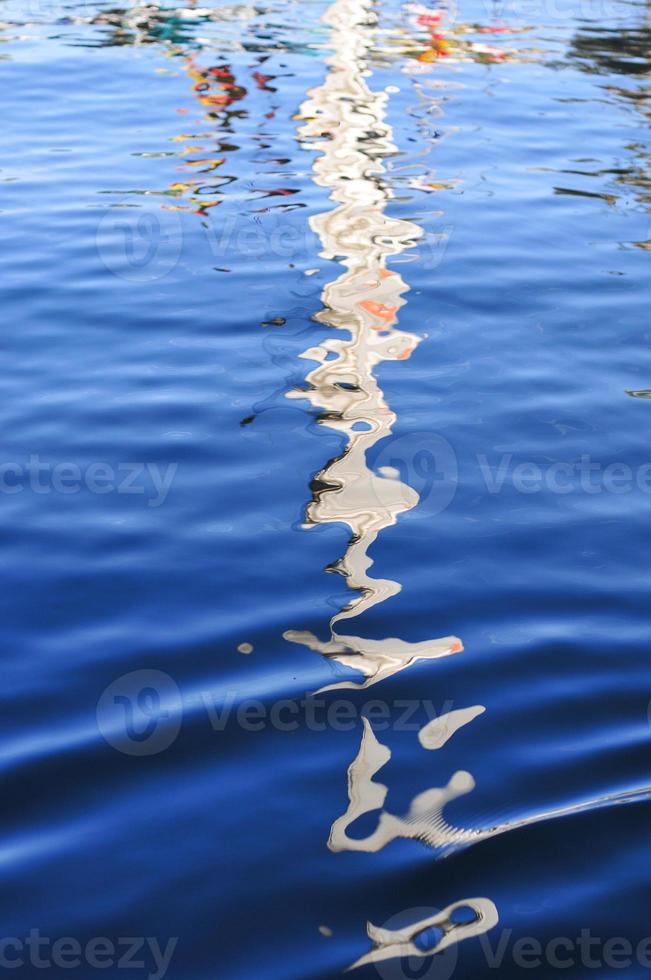 Felucca Reflection - Aswan, Egypt photo