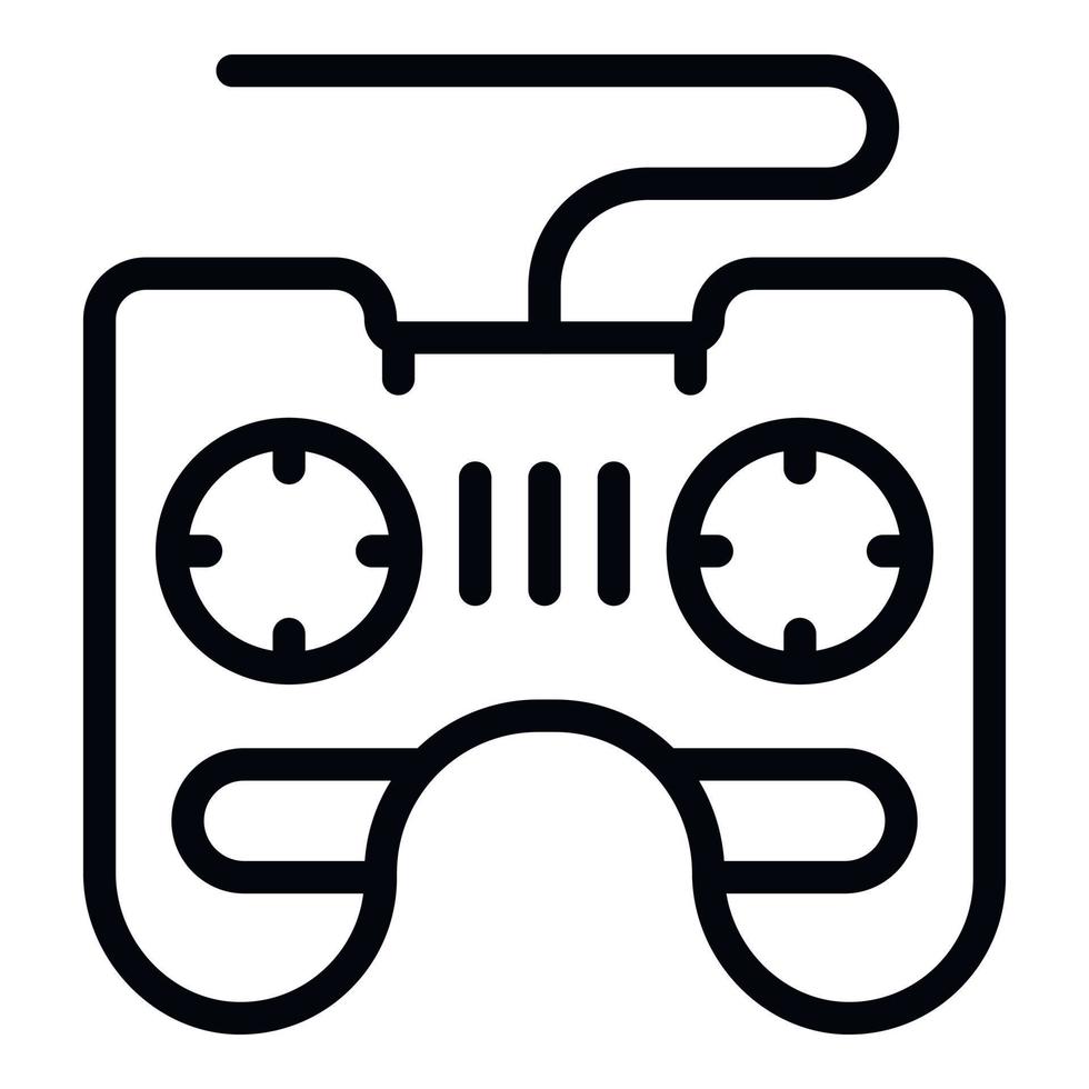 Joystick icon outline vector. Online game vector