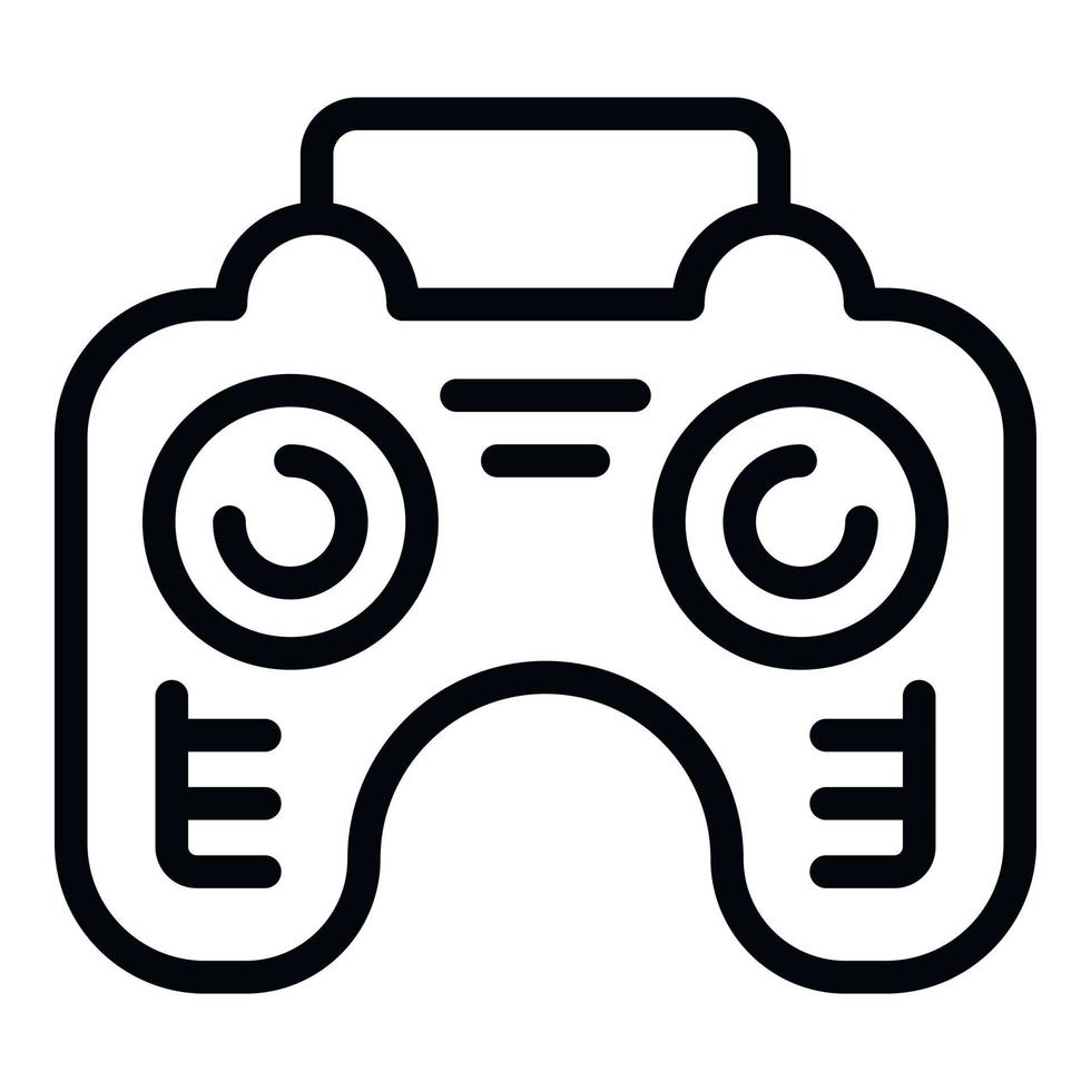 Game joystick icon outline vector. Online game vector