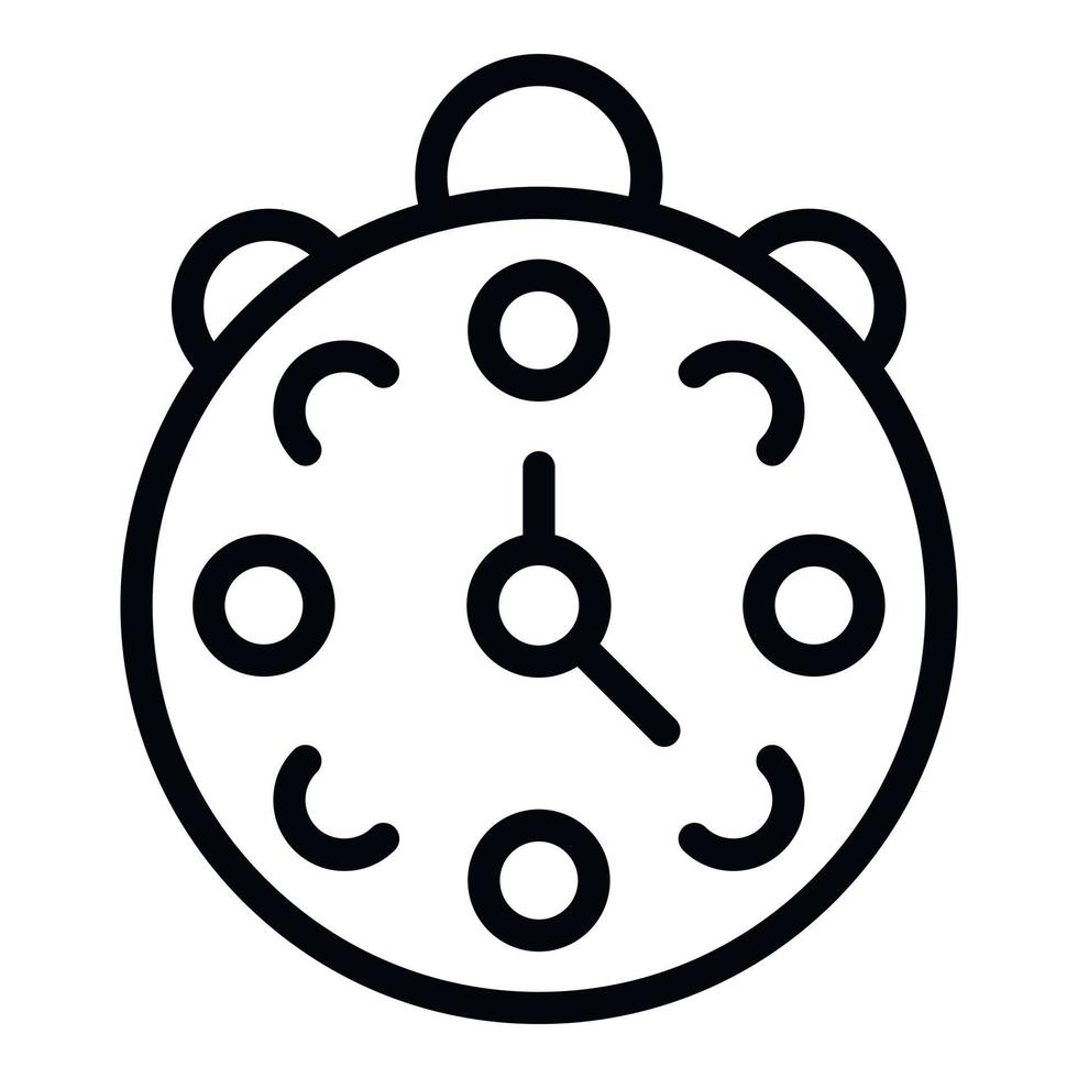 Gamer clock icon outline vector. Online game vector