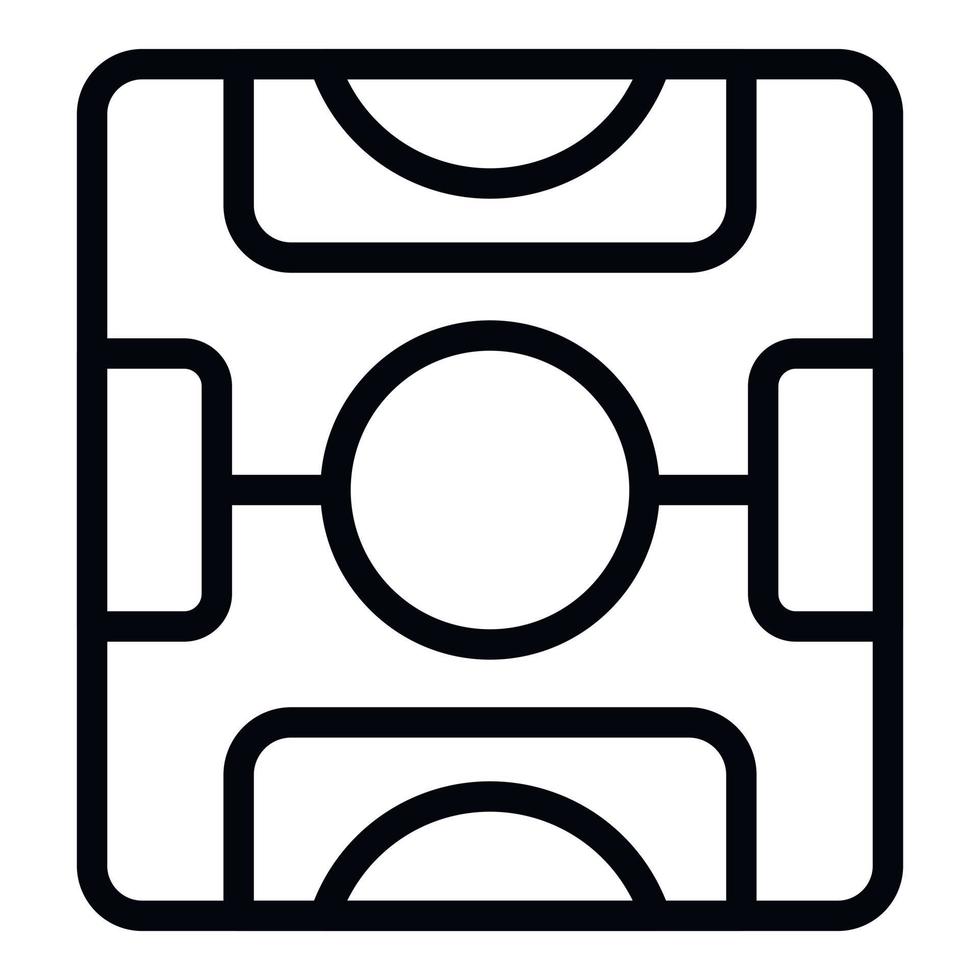 Soccer field icon outline vector. Play game vector