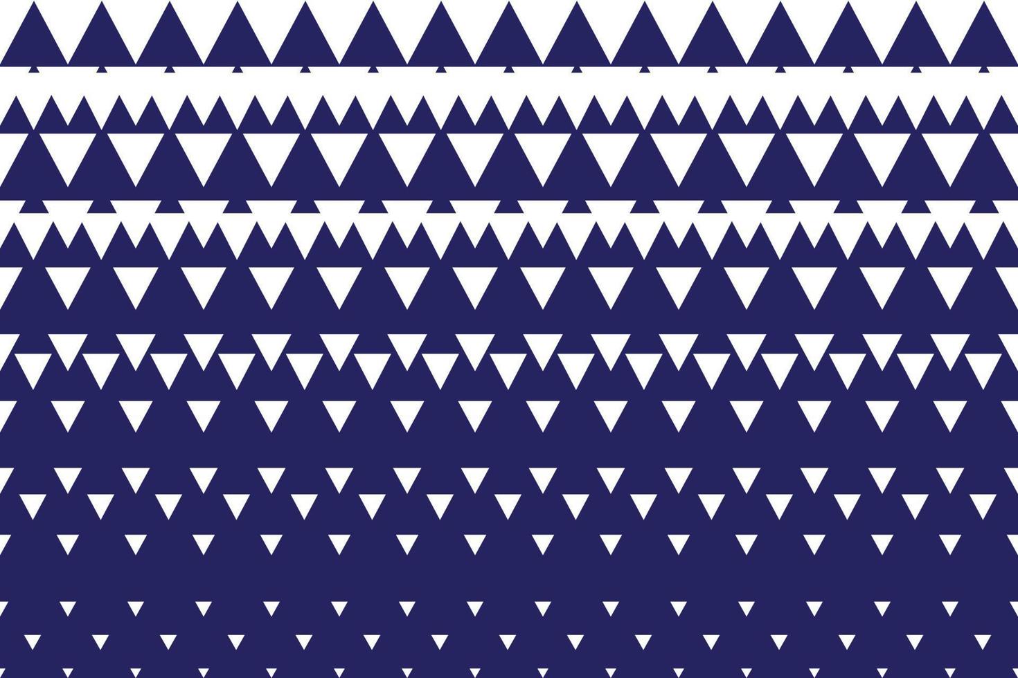 Geometric white triangle pattern blue abstract background vector