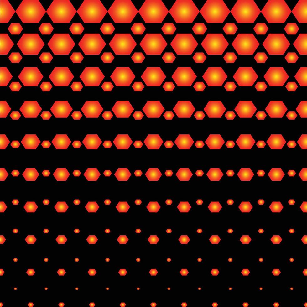 Red circle geometric pattern art black abstract background vector