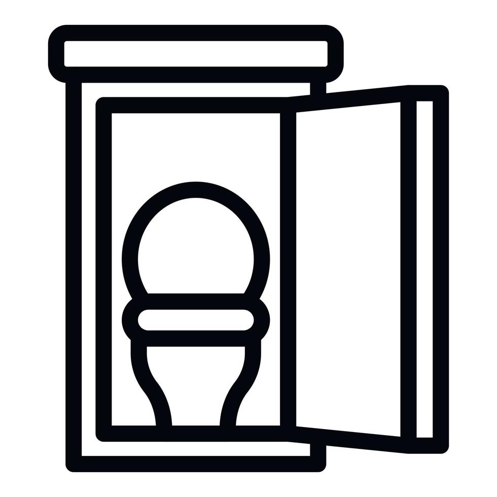 Mother wc icon outline vector. Public toilet vector