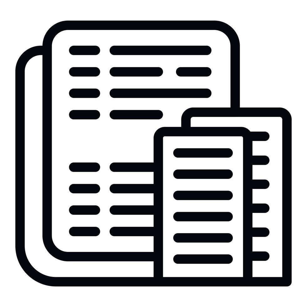 Building subsidy papers icon outline vector. Money investment vector