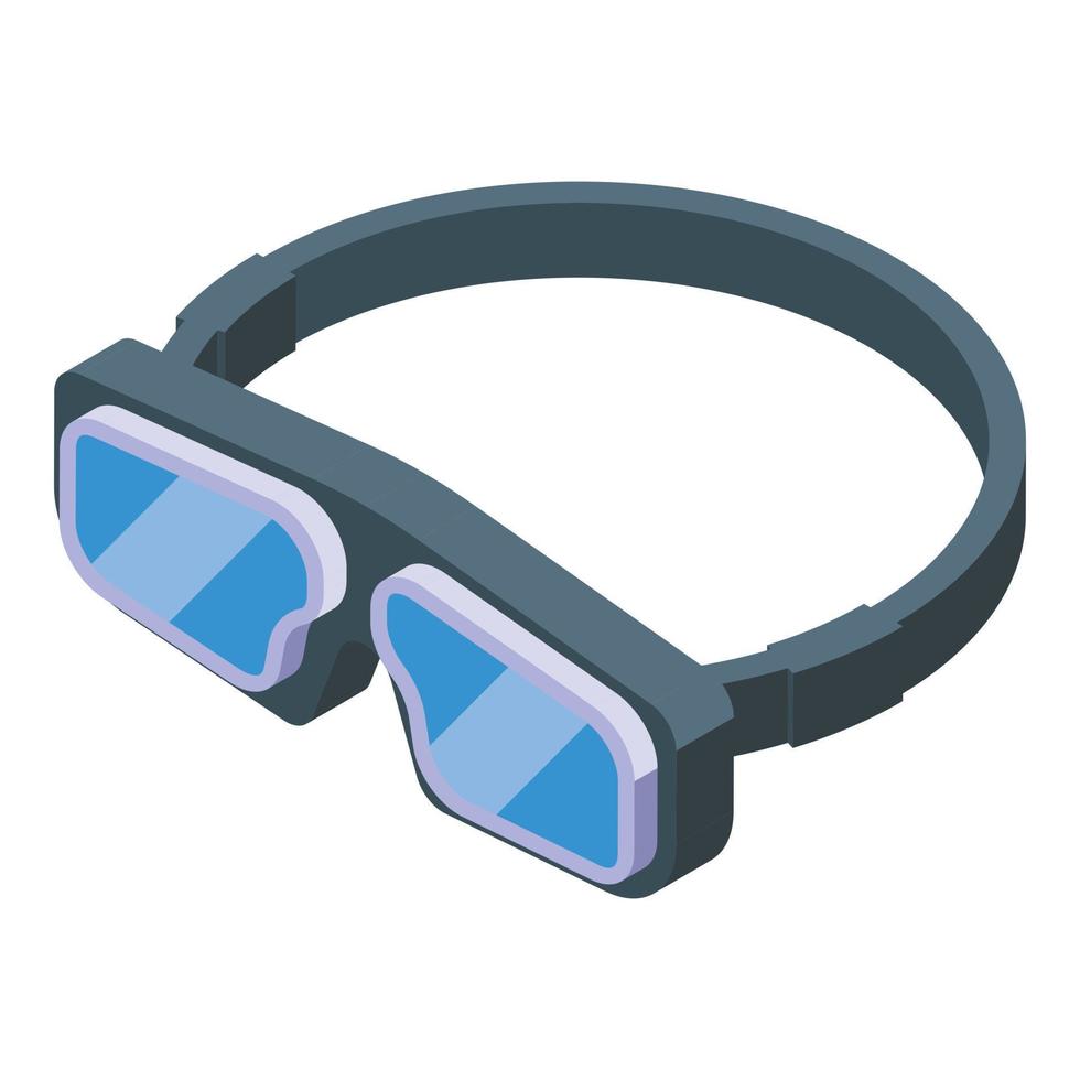 Biker glasses icon isometric vector. Jacket uniform vector