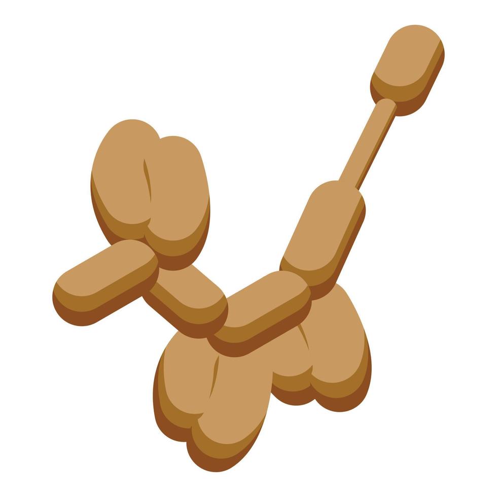 Dog balloon icon isometric vector. Animal art vector