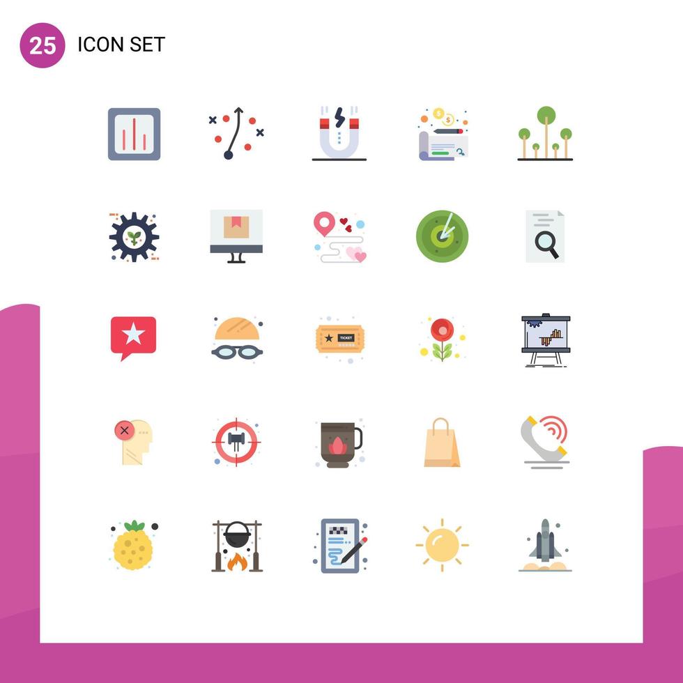 Stock Vector Icon Pack of 25 Line Signs and Symbols for green payment creative money snap Editable Vector Design Elements