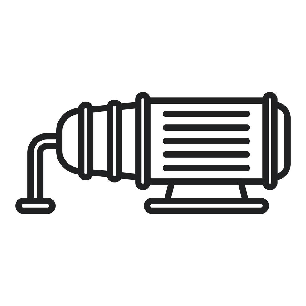 Compressor unit icon outline vector. Air machine vector