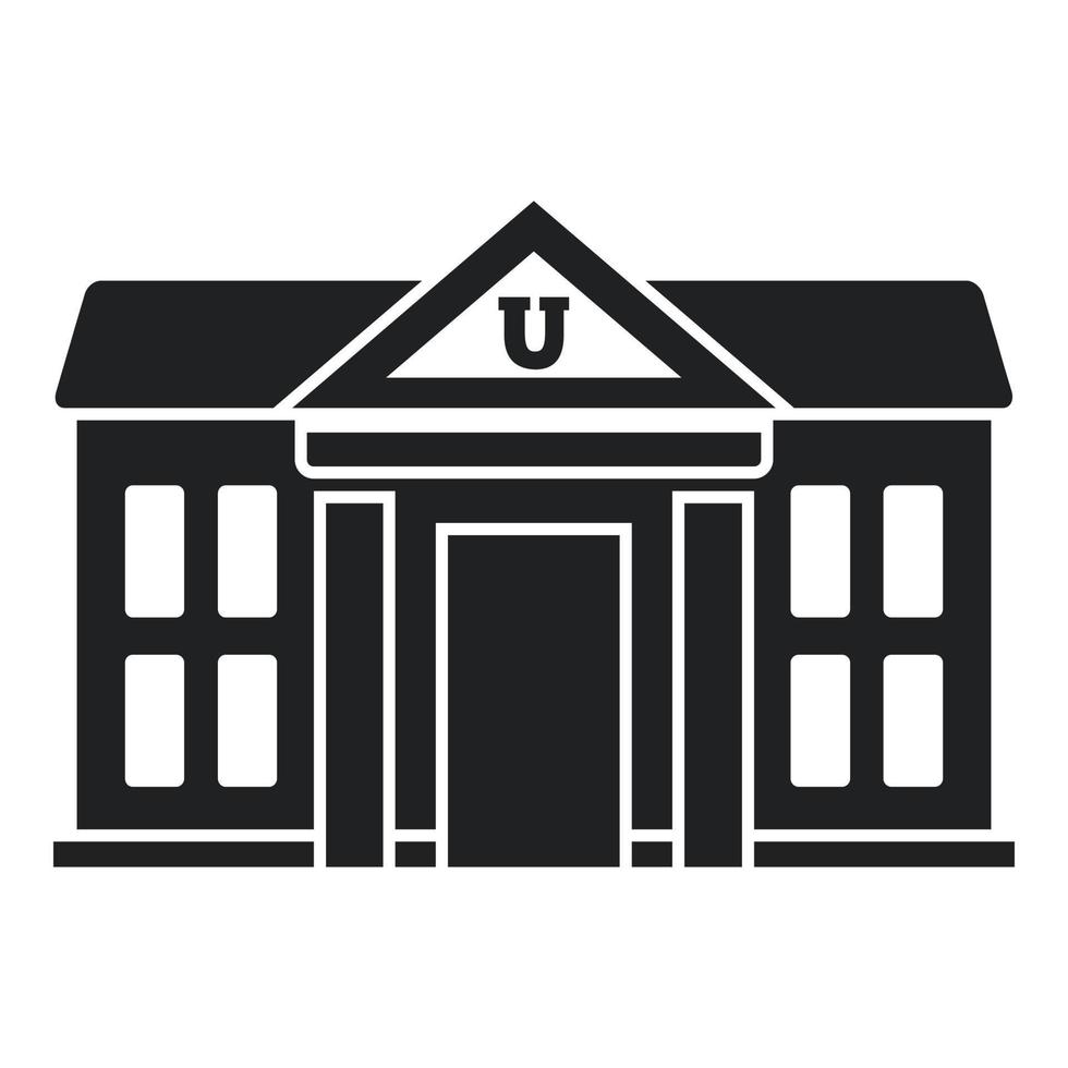 vector simple del icono de la universidad. educación universitaria