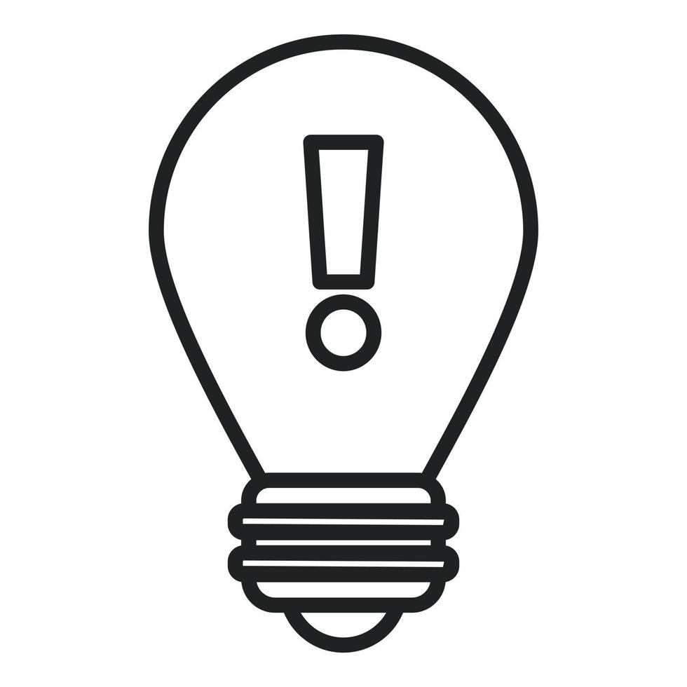 Idea bulb icon outline vector. Lab research vector