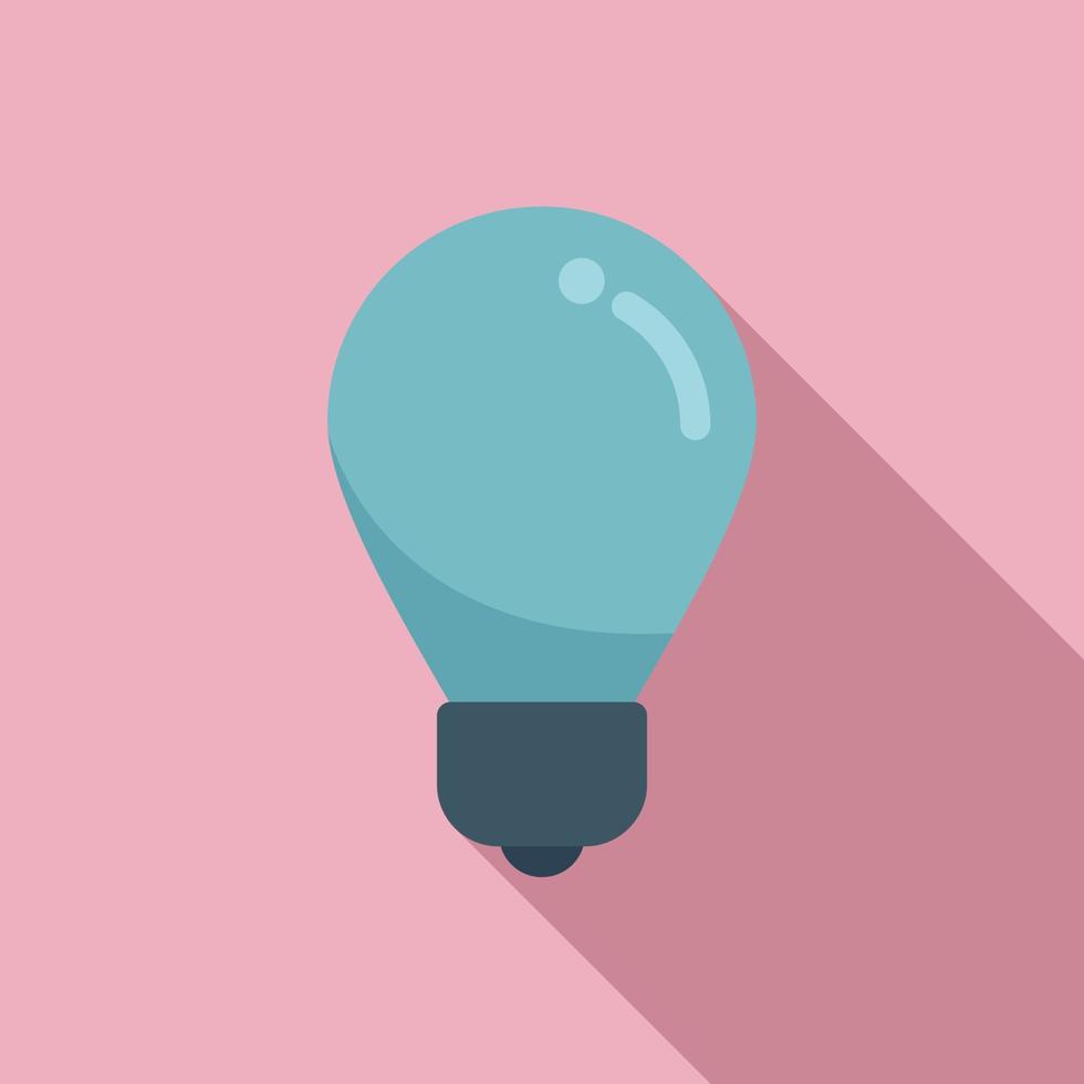 Bulb icon flat vector. Computer interface vector