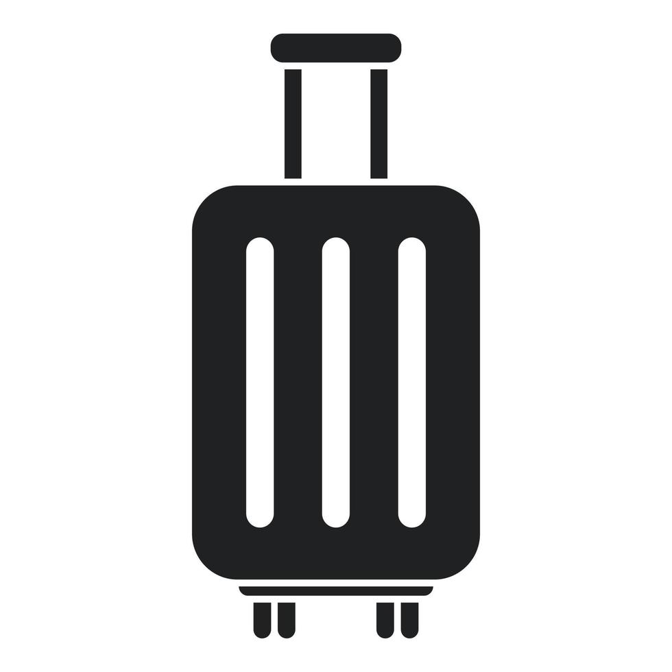 Travel luggage icon simple vector. Airport transfer vector