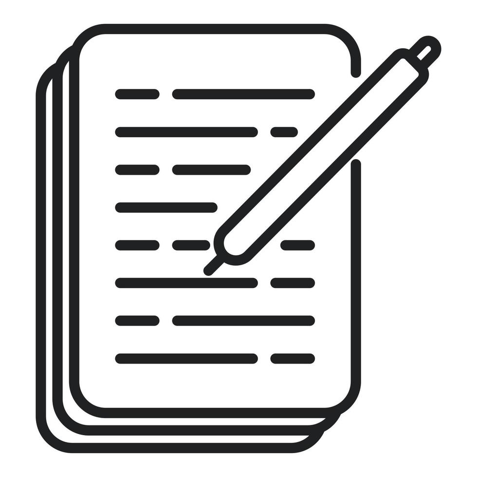 Research paper icon outline vector. Medical lab 16159584 Vector Art at