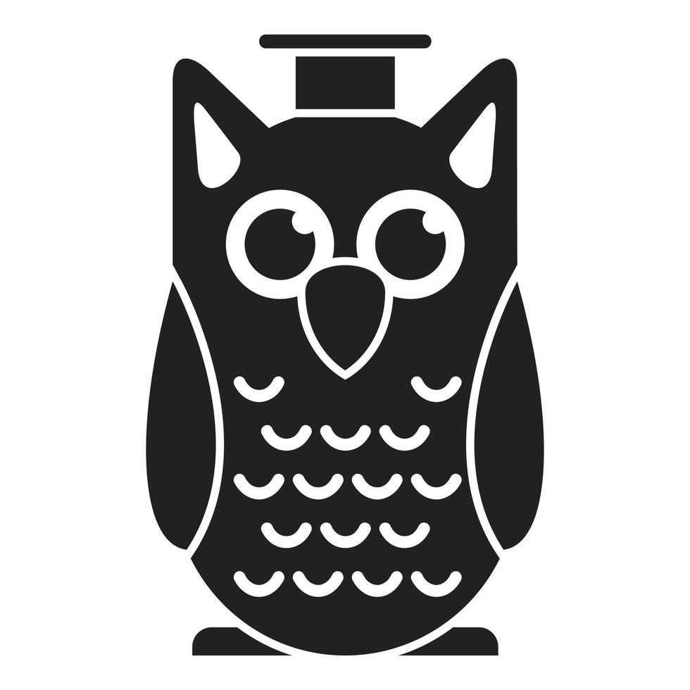 Owl knowledge icon simple vector. University college vector