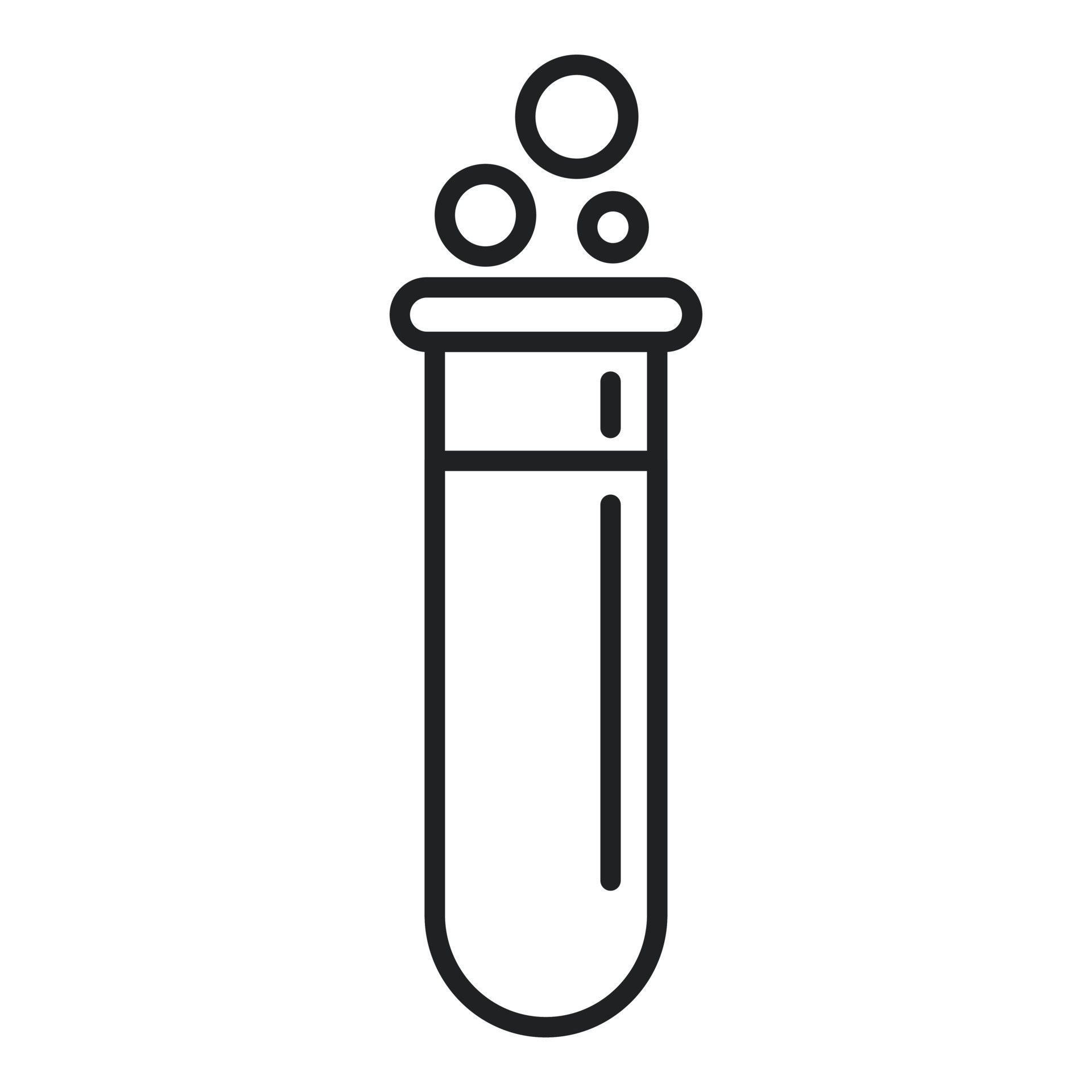 Boiling test tube icon outline vector. Lab research 16159655 Vector Art