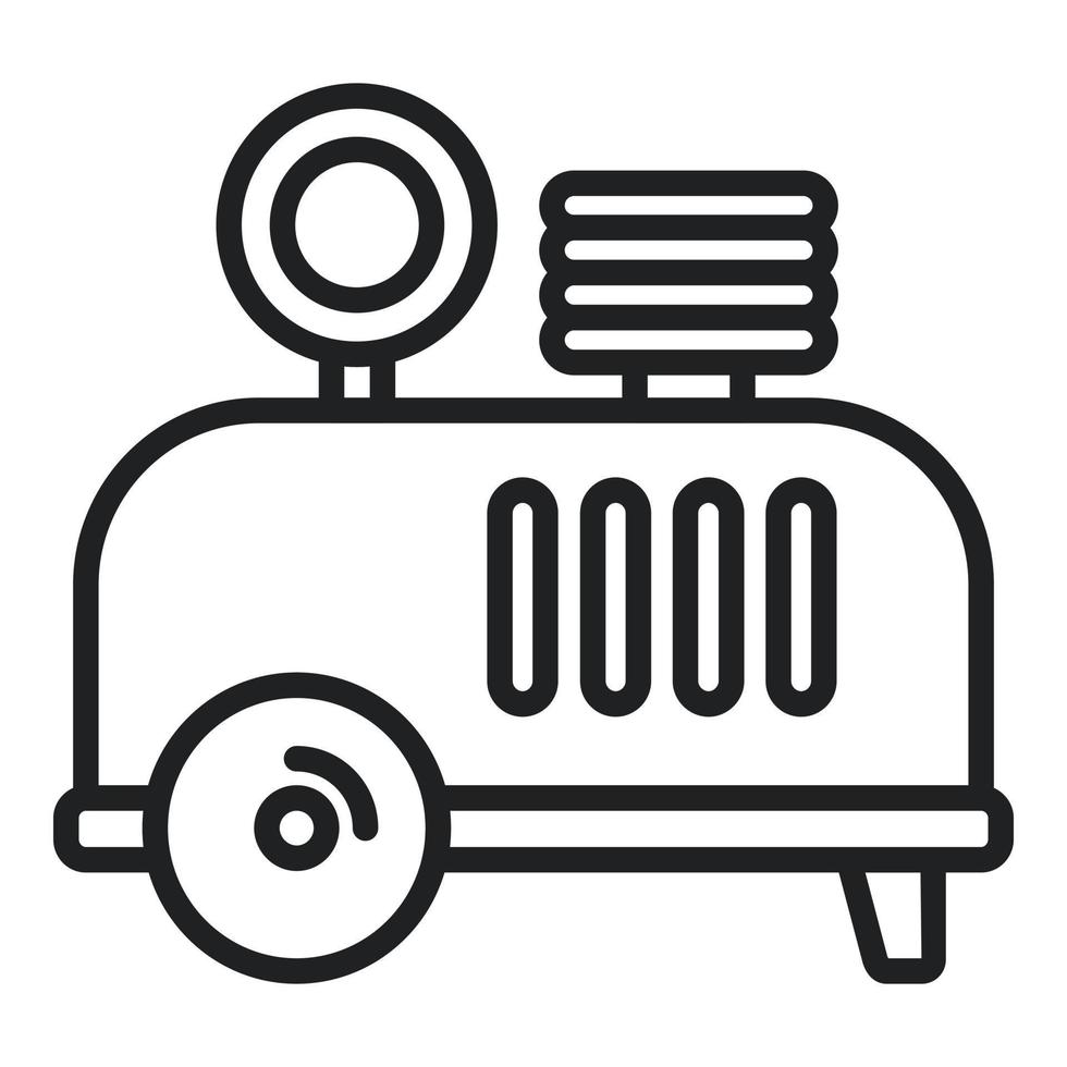 Machine compressor icon outline vector. Air pump vector