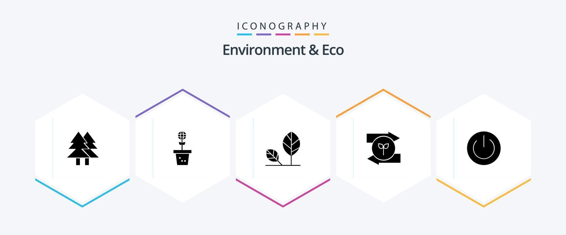 Environment And Eco 25 Glyph icon pack including right. arrow. nature. nature. environment vector