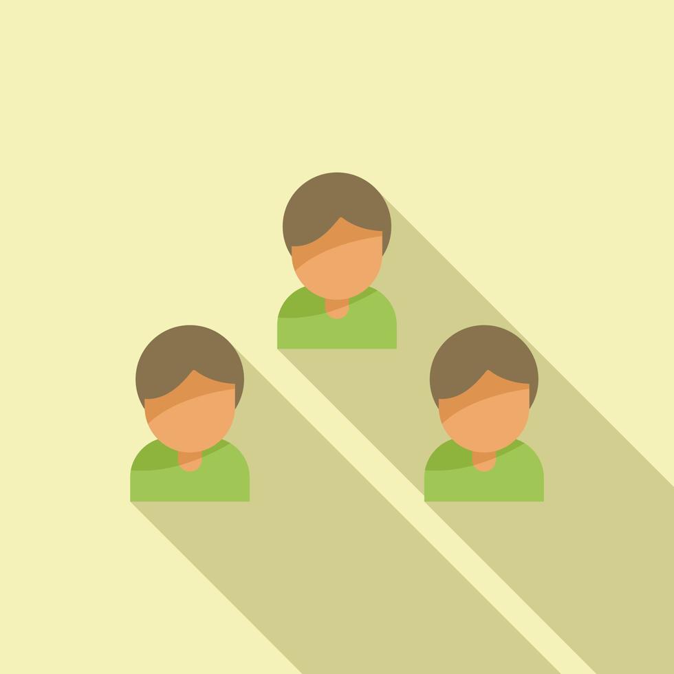 Teamwork icon flat vector. Business people vector