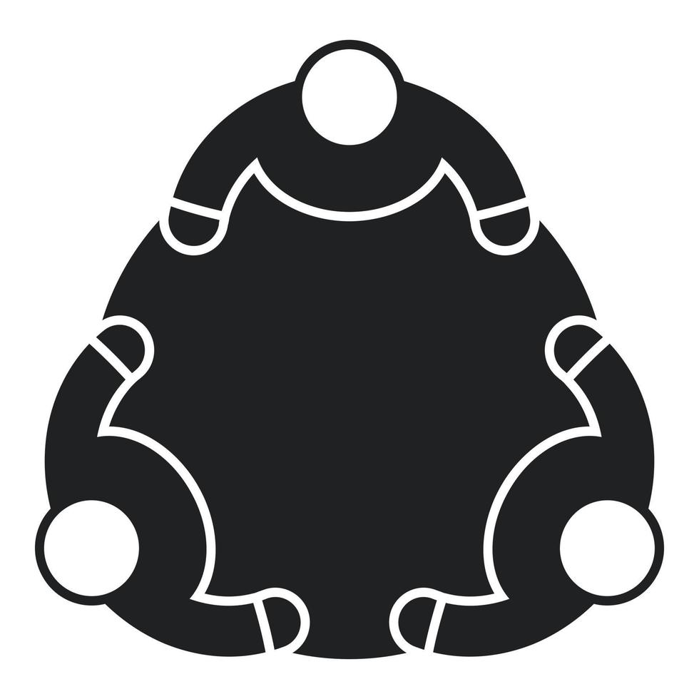 Group work icon simple vector. Service team vector