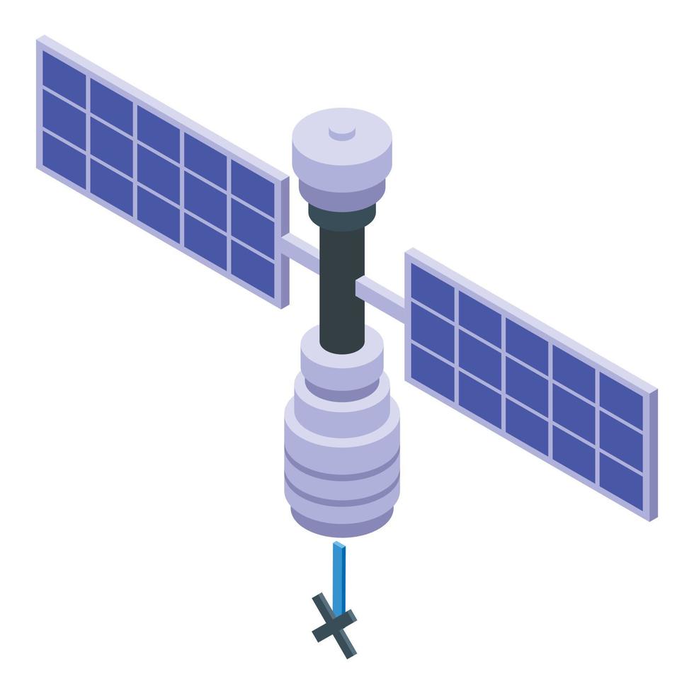 Satelitte error icon isometric vector. Lost connection vector