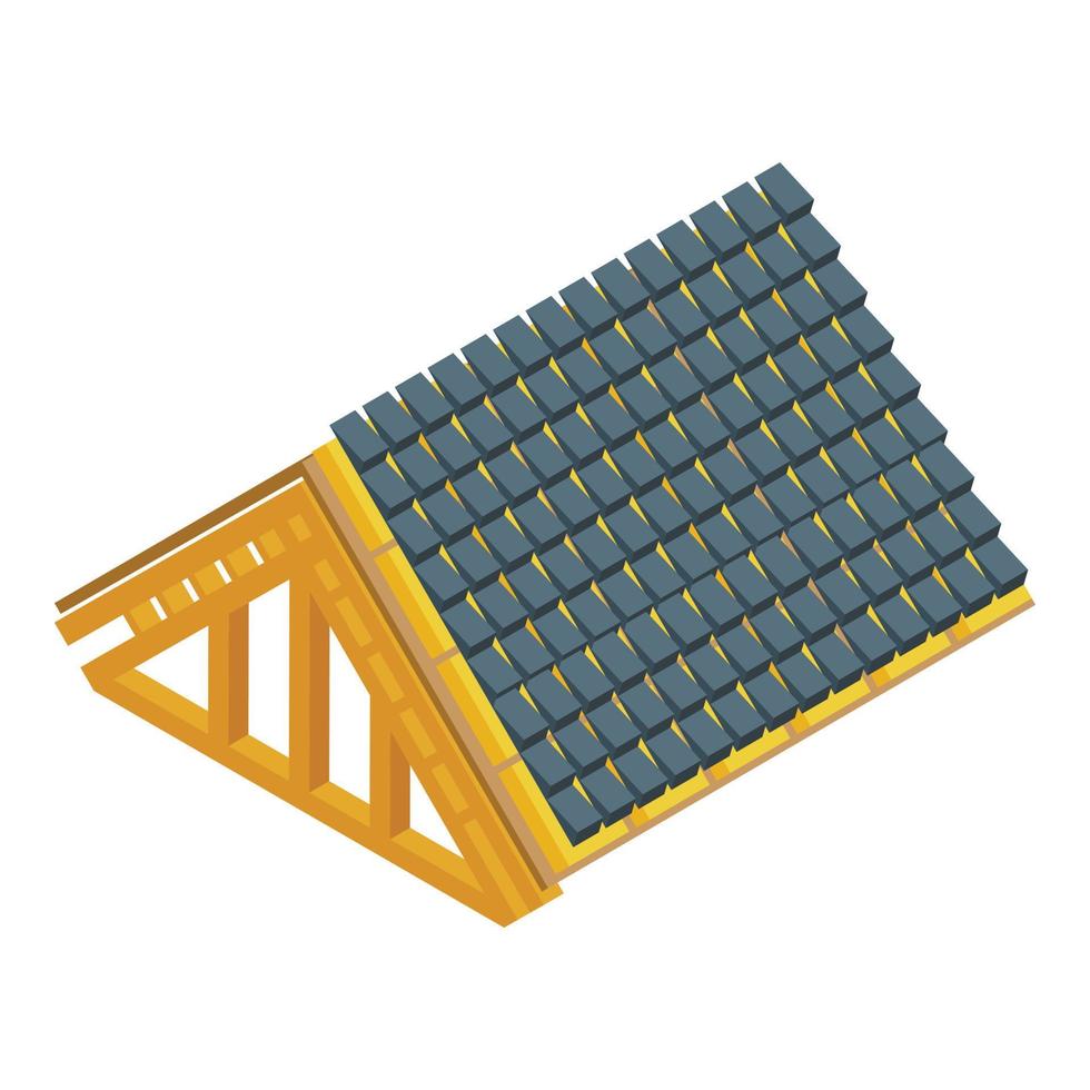 New roof house icon isometric vector. Repair construction vector