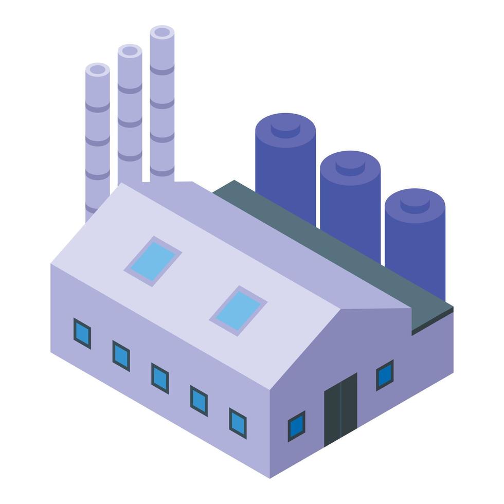 Gold mining factory icon isometric vector. Mine stone vector