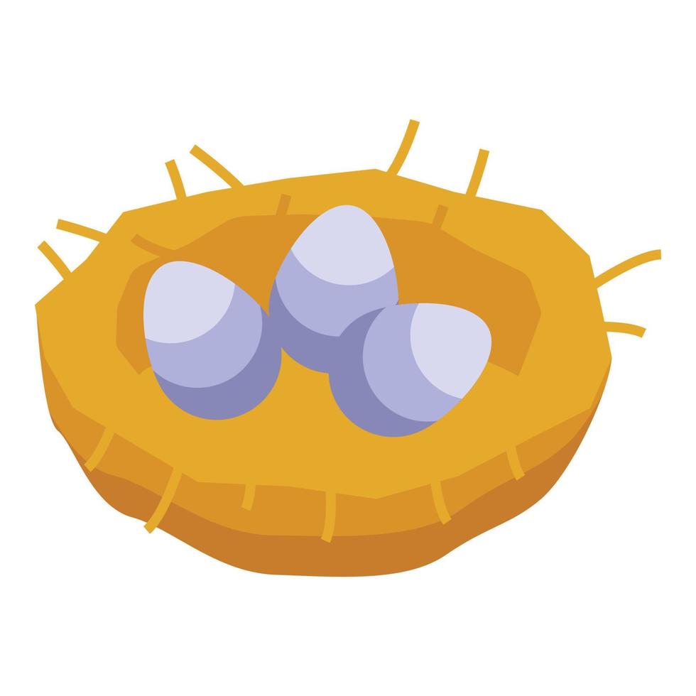 Vulture eggs icon isometric vector. Shape animal vector