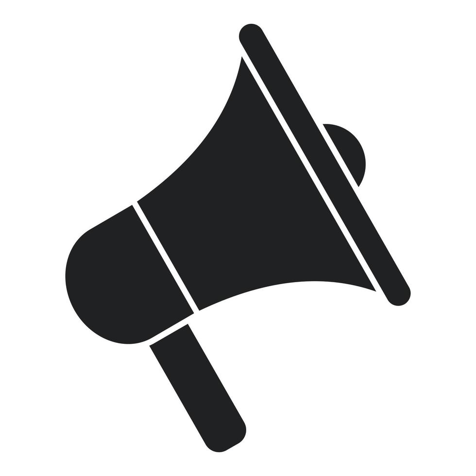 Megaphone service icon simple vector. Mobile message vector