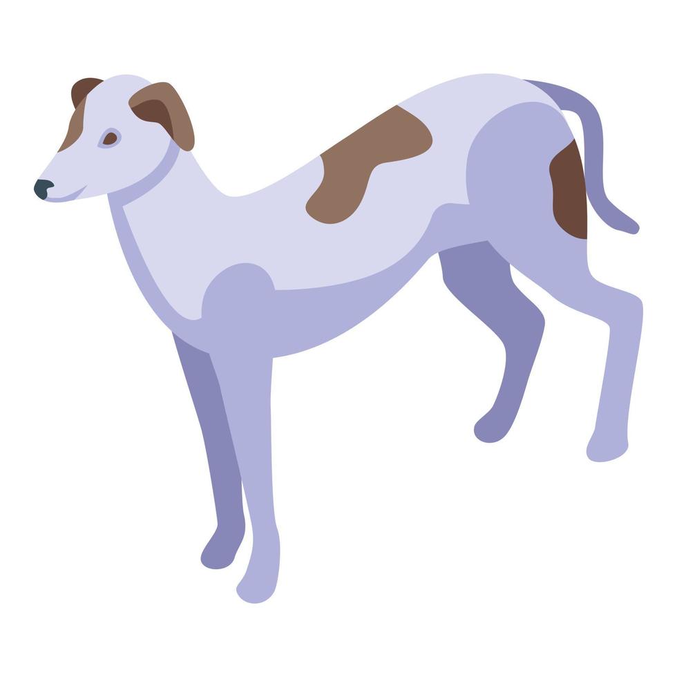 icono de galgo vector isométrico. perro animal