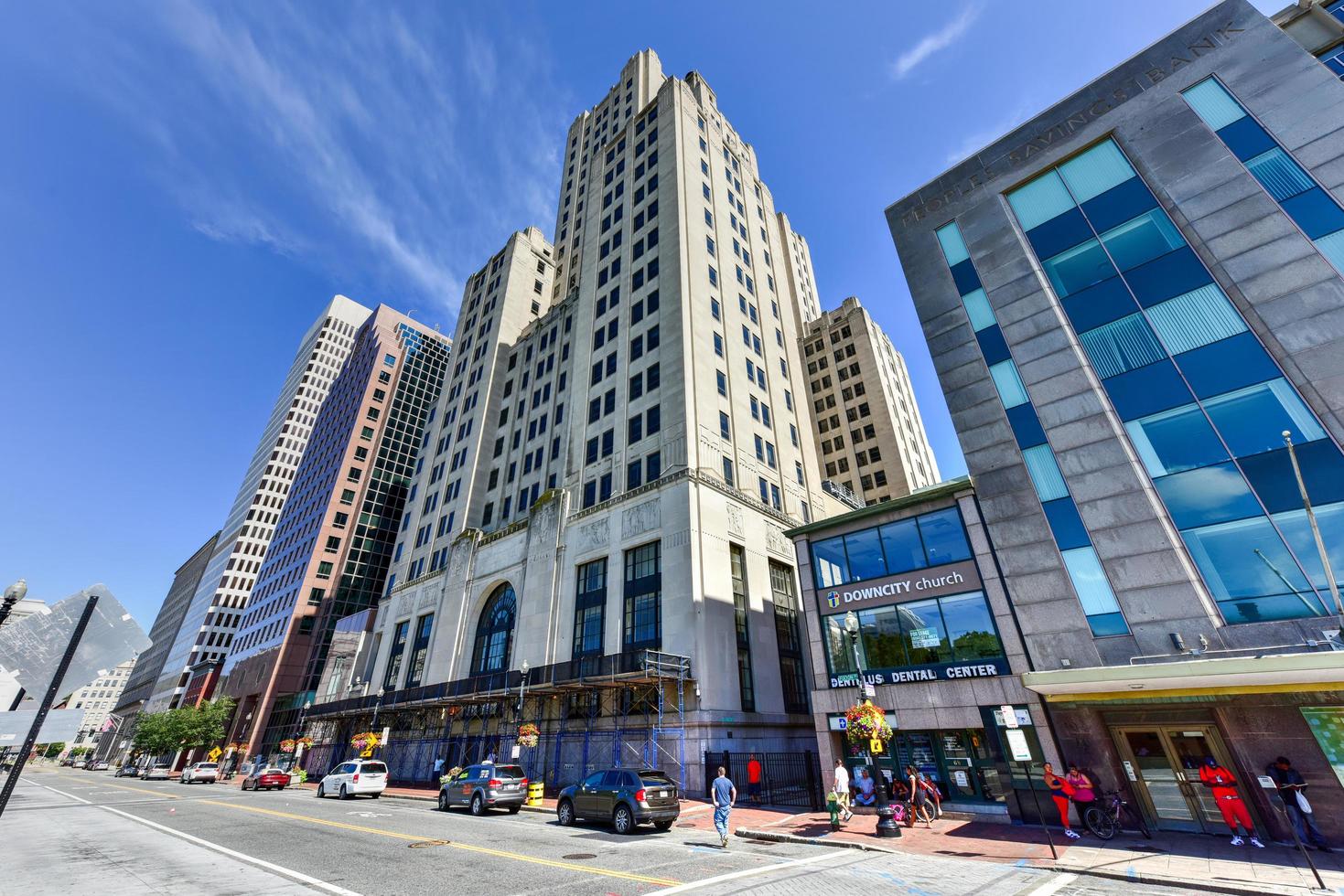 Providence, Rhode Island - August 21, 2016 -  111 Westminster Street  in Providence, Rhode Island. At 428 ft it is the tallest building in Providence. photo