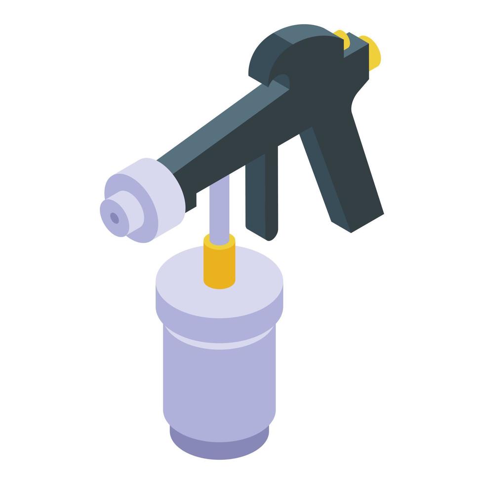 Car paint sprayer icon isometric vector. Service auto vector