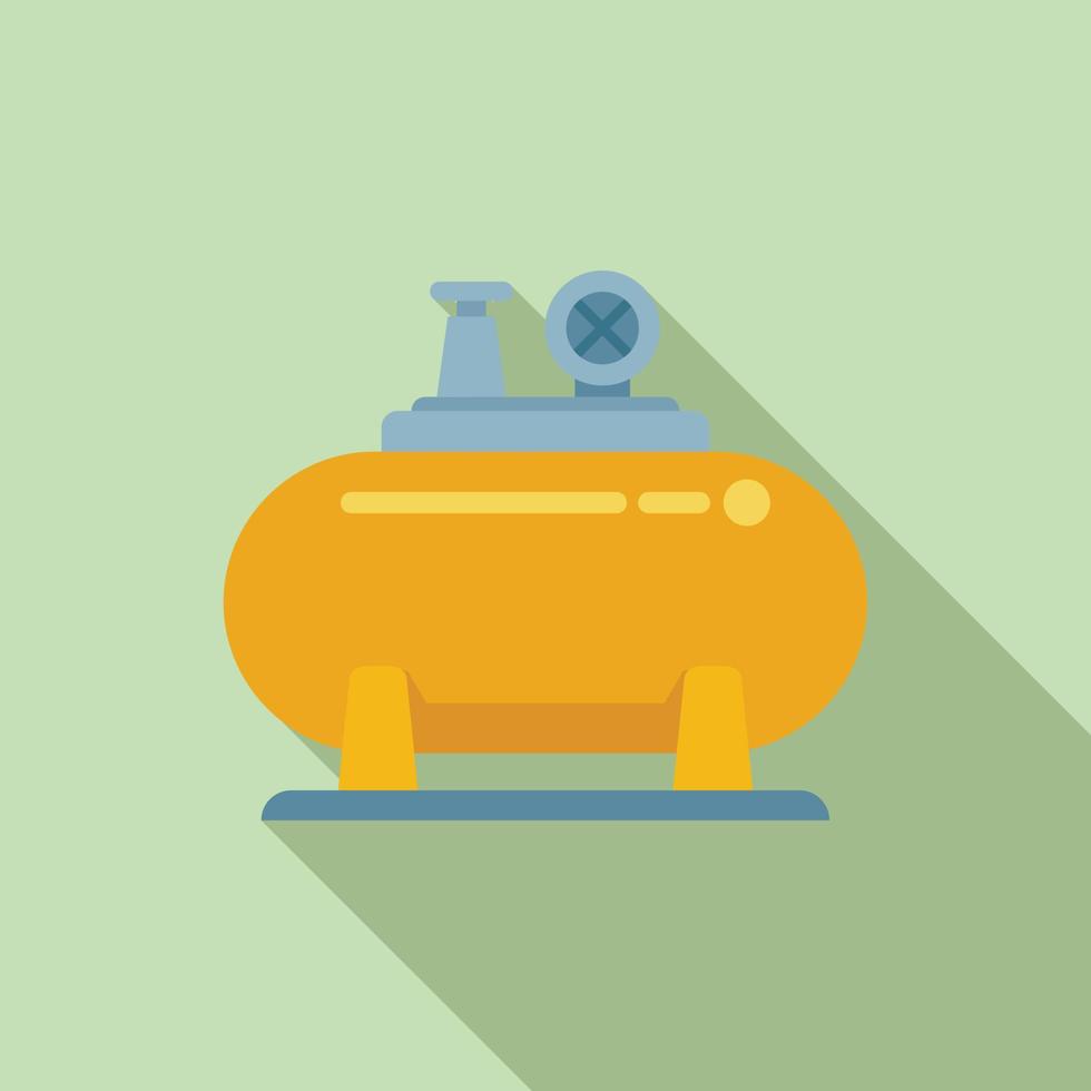 Spray compressor icon flat vector. Air machine vector