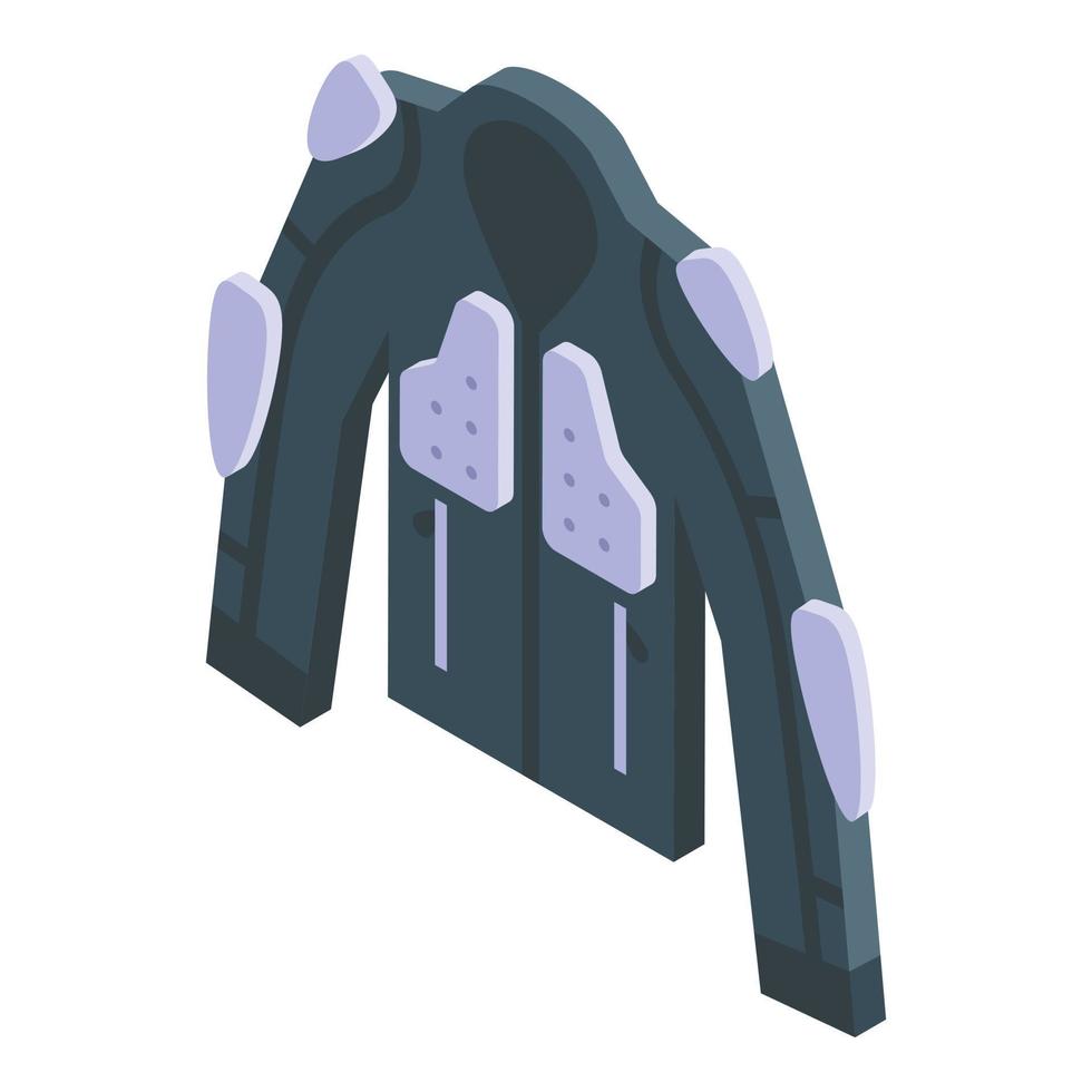 Biker jacket icon isometric vector. Motorcycle uniform vector
